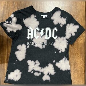 GB girls AC/DC Black and White Graphic Tee